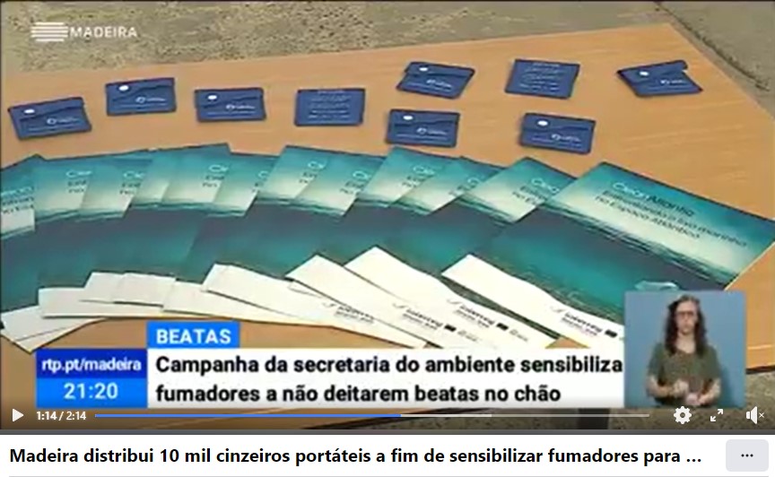 Madeira distribui 10 mil cinzeiros portáteis a fim de sensibilizar fumadores para questões ambientais